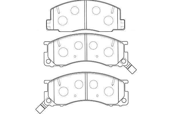 KAVO PARTS Комплект тормозных колодок, дисковый тормоз BP-9123